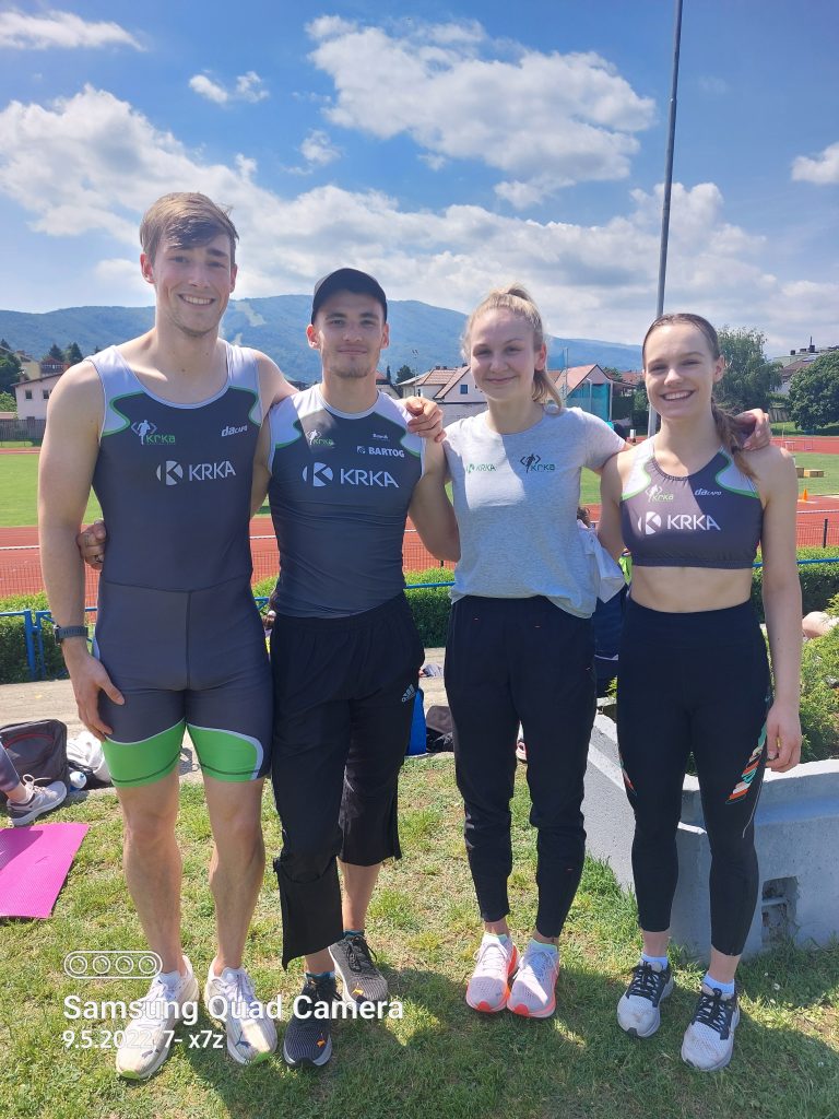 Šprinterji AK Krka na uvodni tekmi z Državnim Rekordom