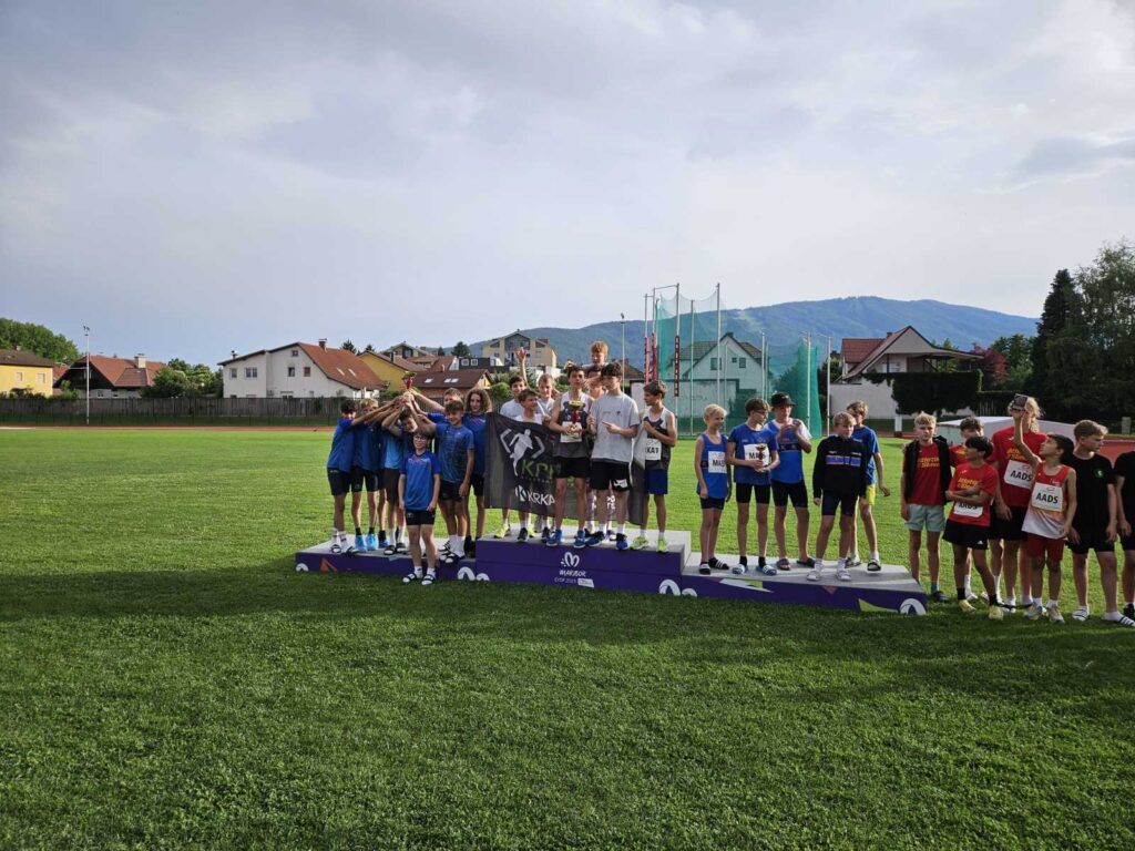 1., 2., 3., in 5. mesto mladih atletov AK KRKA na EKIPNEM PRVENSTVU SLOVENIJE za kategoriji U12 in U14