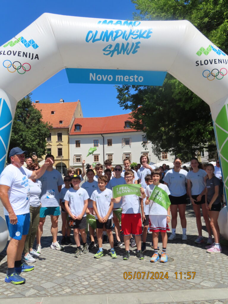 Olimpijska bakla v Novem mestu
