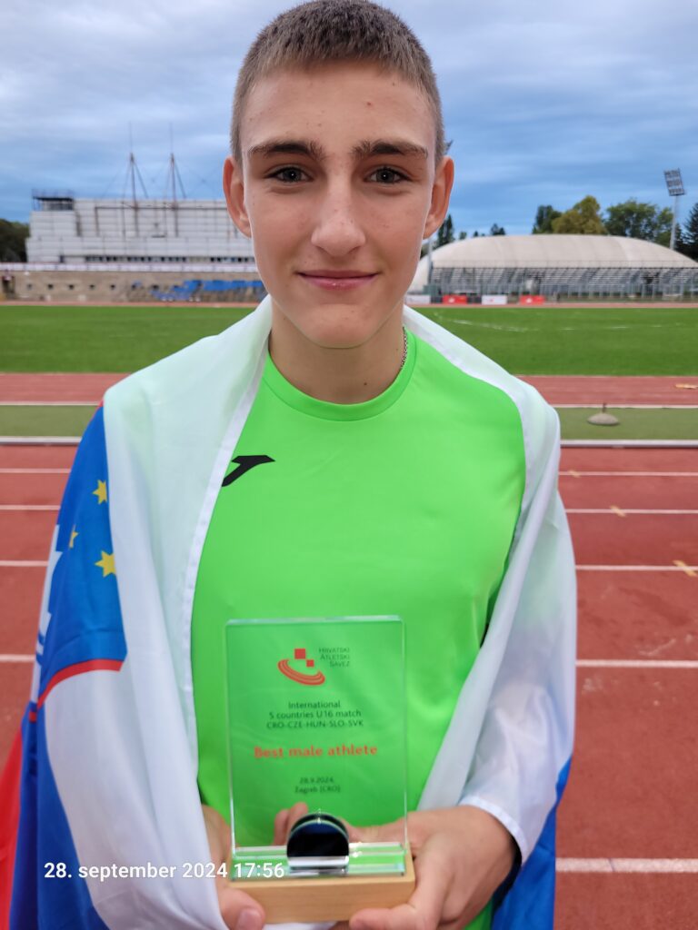 Nejc Meglič z odličnim rezultatom v reprezentanci Slovenije
