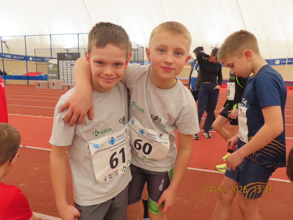 V FINALU DVORANSKEGA PREVENSTVA SLOVENIJE V MNOGOBOJU ZA U12 IN U14 NASTOPILI ŠTIRJE NAŠI TEKMOVALCI